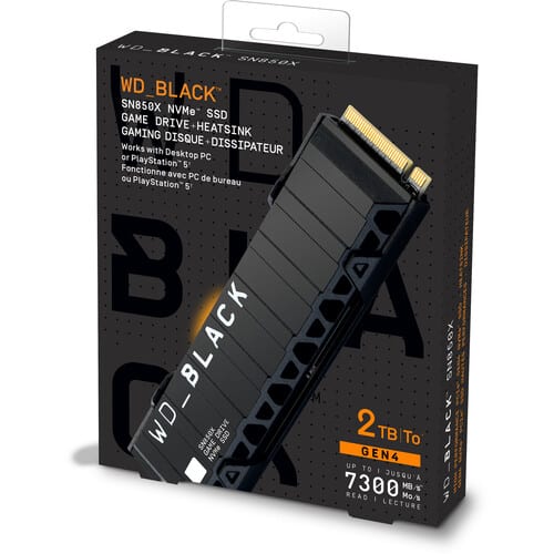 WD 2TB WD_BLACK SN850X Gaming Internal NVMe PCIe 4.0 SSD With